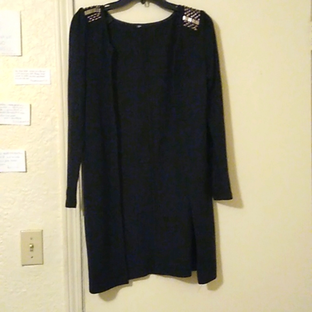 Women's Size 2 long Black Sweater